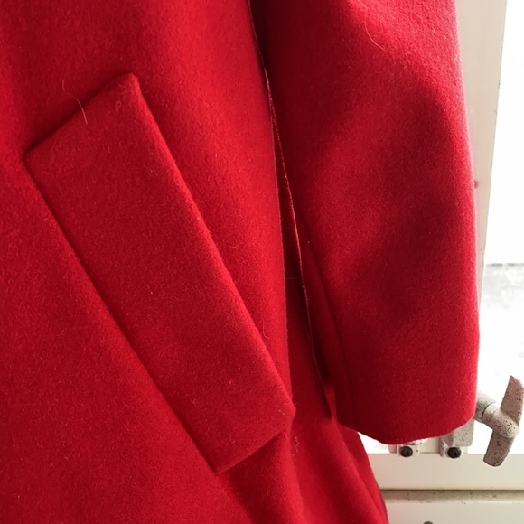 Covington Wool Coat Red Size S/C - Picture 3 of 8